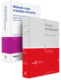 PAKIET: Ustawa deweloperska. Komentarz + Wniosek o wpis w księdze wieczystej. Komentarz praktyczny. Opłaty sądowe. Wzór wniosku o wpis