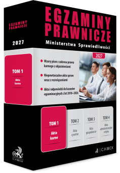 Egzaminy Prawnicze Ministerstwa Sprawiedliwości 2027. Tom 1. Akta karne