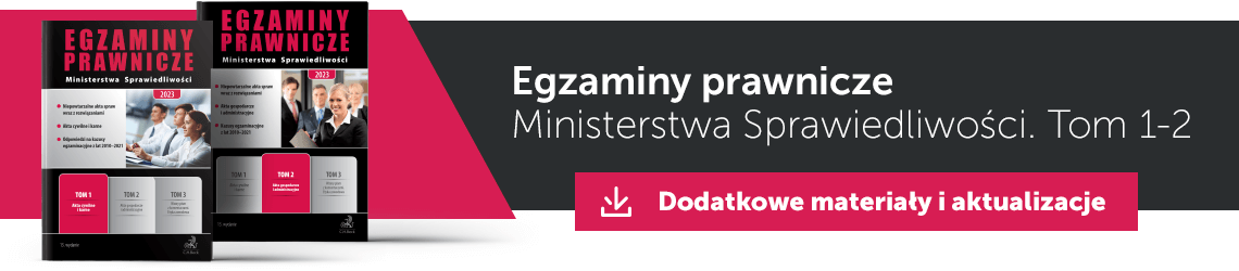 Egzaminy prawnicze MS - Dodatkowe materiały i aktualizacje