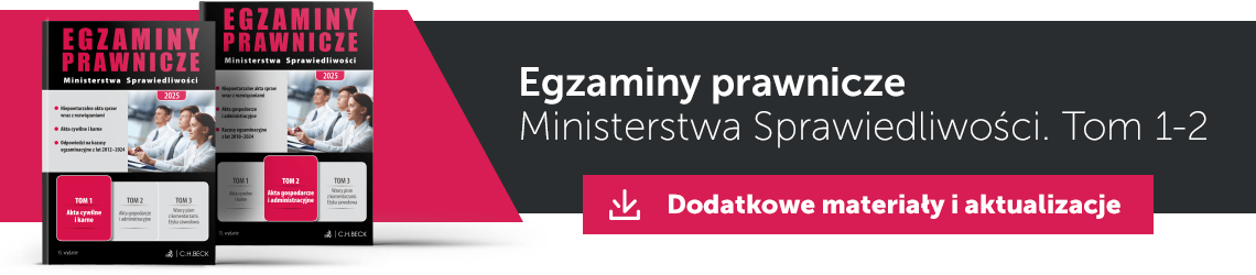 Egzaminy prawnicze MS - Dodatkowe materiały i aktualizacje