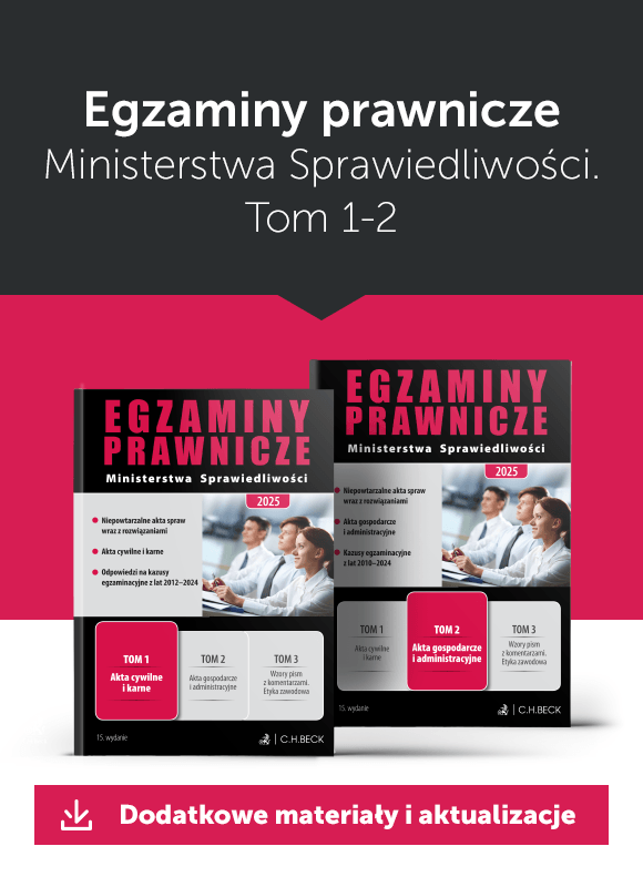 Egzaminy prawnicze MS - Dodatkowe materiały i aktualizacje