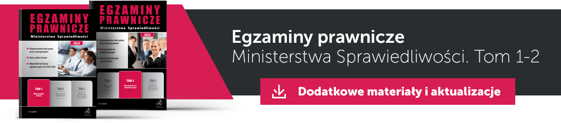 Egzaminy prawnicze MS - Dodatkowe materiały i aktualizacje